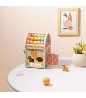 TOOKY TOY Puidust tegevusait — sorteerija ja abakus (Montessori)