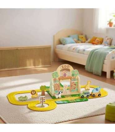 TOOKY TOY Mini ZOO kaasaskantav loomade komplekt koos kotiga