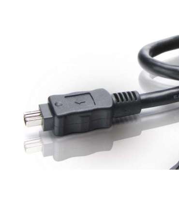 Conceptronic CC44FW18 FireWire 400 Cable, 4-p 1.8m, Black, M/M, 400 Mbit/s, IEEE 1394/1394a