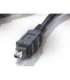 Conceptronic CC44FW18 FireWire 400 Cable, 4-p 1.8m, Black, M/M, 400 Mbit/s, IEEE 1394/1394a