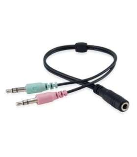 Equip 245302 Chat Headset, Wired, Calls/Music, 20 - 22000 Hz, 96 g, Headset, Black