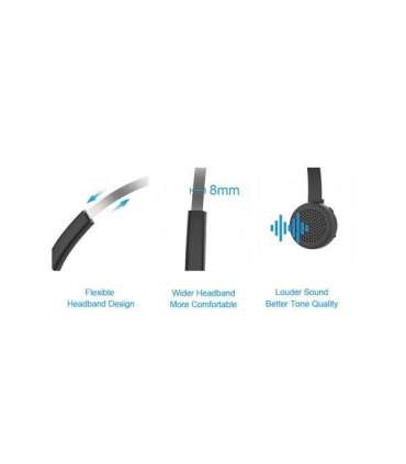 Conceptronic POLONA03BD POLONA Wireless Bluetooth Headset with Charging Dock, Wireless, 0 - 20 KHz