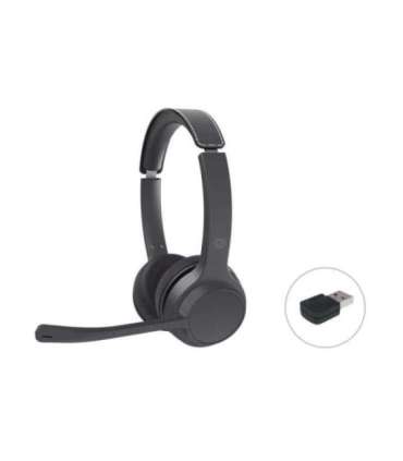 Conceptronic POLONA04BA POLONA04BA Bluetooth Stereo Headset with USB Audio Adapter, Black