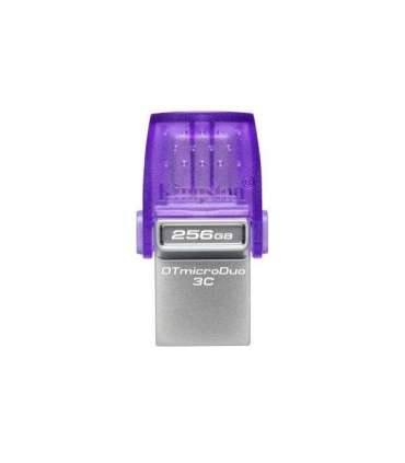 Kingston DTDUO3CG3/256GB DataTraveler microDuo 3C USB-Stick, 256 GB, USB 3.2 Gen 1, max 200 MB/s