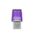 Kingston DTDUO3CG3/64GB DataTraveler microDuo 3C, 64 GB, USB 3.2 Gen 1 Type-C, 200 MB/s, Purple