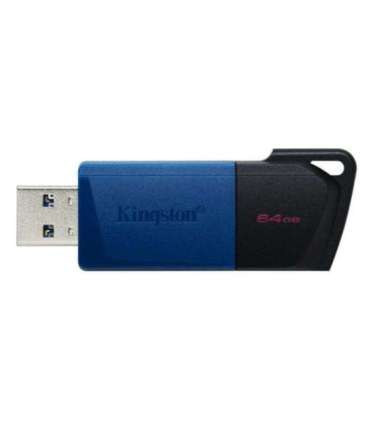 Kingston DTXM/64GB Technology DataTraveler Exodia M Black & Blue, 64 GB, USB 3.2 Gen 1, Slide