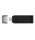 Kingston DT70/64GB DT70 DataTraveler, 64GB, USB Type-C, USB 3.2 Gen 1, Cap, Black