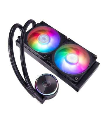 Cooler Master MLY-D24M-A23PZ-R1 PL240 Flux, 240mm radiator, 120mm x2, 0-2300 RPM ± 10%, RGB LED