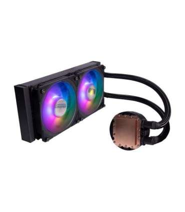 Cooler Master MLY-D24M-A23PZ-R1 PL240 Flux, 240mm radiator, 120mm x2, 0-2300 RPM ± 10%, RGB LED