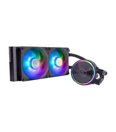 Cooler Master MLY-D24M-A23PZ-R1 PL240 Flux, 240mm radiator, 120mm x2, 0-2300 RPM ± 10%, RGB LED