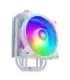 Cooler Master RR-S4WW-20PA-R1 Hyper 212 Halo White, 4-pin, ARGB, 120mm, 650-2050 RPM, 27 dBa (Max)