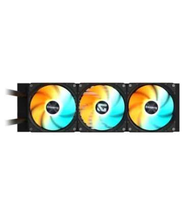 Gigabyte GP-GIGABYTE GME 360 GAMING 360 Liquid CPU Cooler- 3x120mm ARGB Fans, 12 cm, Black