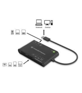 Conceptronic BIAN01B BIAN All-In-One Smart ID Card Reader, USB 3.2 Gen 1, Black, 26 g