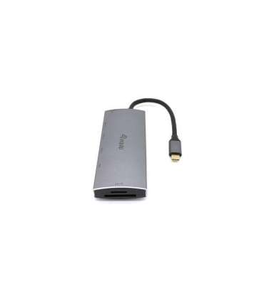 Equip 13348207101 USB-C 7 in 1 Multifunctional Adapter, USB 3.2 Gen 1 Type-C, 100 W, SD, 4K UHD