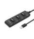 Equip 12895707101 7-Port USB 2.0 Hub, USB 2.0, USB 2.0, 480 Mbit/s, Black, CE, RoHS