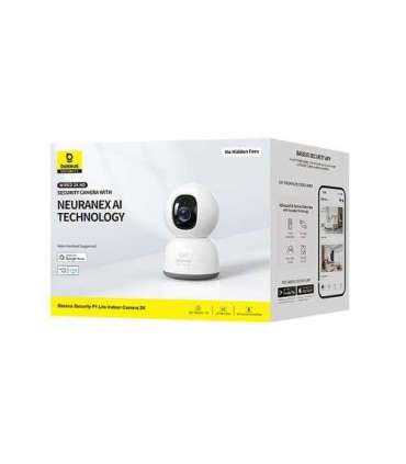Baseus Security Camera Indoor P1 Lite 2K, 3MP, (EU Version) White EU (S0TV002132)