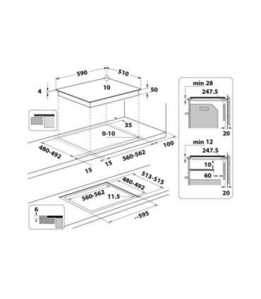 Induktsioonplaat Whirlpool WSQS460NE