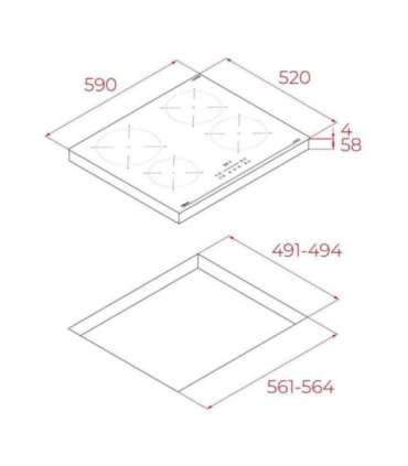 Induktsioonplaat Teka IBC 64110 SSM BK