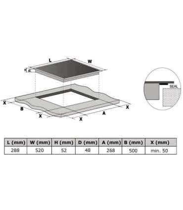 Glass ceramic hob Kluge