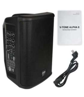 V-TONE ALPHA 8 - 8" active battery column with built-in mixer