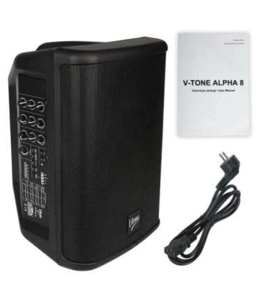 V-TONE ALPHA 8 - 8" active battery column with built-in mixer