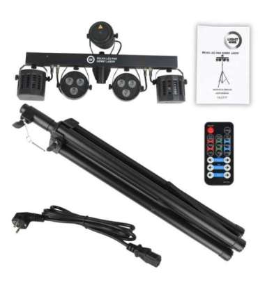 LIGHT4ME Belka LED Par Derby Laser - lighting kit