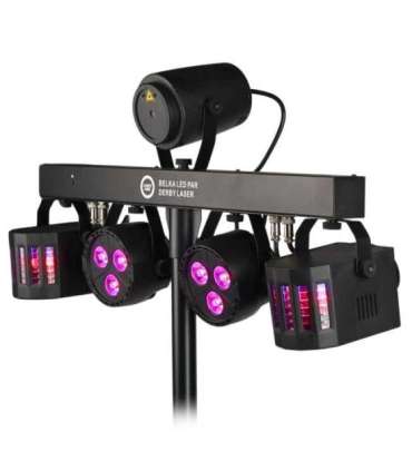LIGHT4ME Belka LED Par Derby Laser - lighting kit