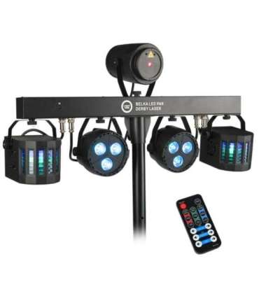 LIGHT4ME Belka LED Par Derby Laser - lighting kit