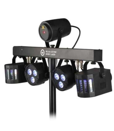 LIGHT4ME Belka LED Par Derby Laser - lighting kit