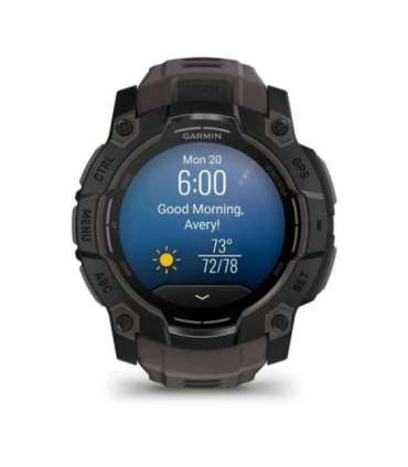 Garmin Instinct 3 AMOLED 3.3 cm (1.3") 50 mm Digital 416 x 416 pixels Touchscreen Black GPS (satellite)