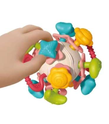 WOOPIE BABY Pehme 4-ühes kõristi, närimismänguasi ja sensoorne mänguasi imikutele 0+ kuud