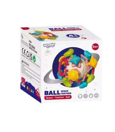 WOOPIE BABY Pehme 4-ühes kõristi, närimismänguasi ja sensoorne mänguasi imikutele 0+ kuud