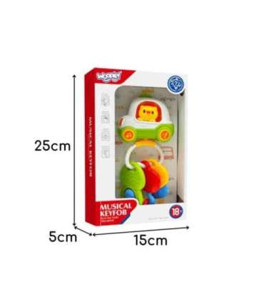 Woopie Baby Zabawka Interaktywna Pilot Samochodzik z Kluczykami Grzechotka Gryzak