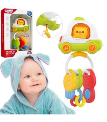 Woopie Baby Zabawka Interaktywna Pilot Samochodzik z Kluczykami Grzechotka Gryzak