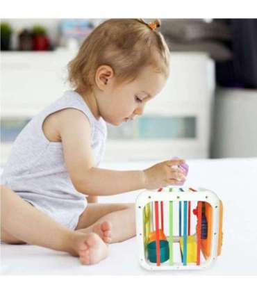 WOOPIE hariduslik kuubik, kujundite sorteerija 4-ühes, 18+ kuud