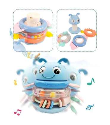 WOOPIE Baby Wańka Wstańka Zabawka Sensoryczna 2w1 Grzechotka Gryzak