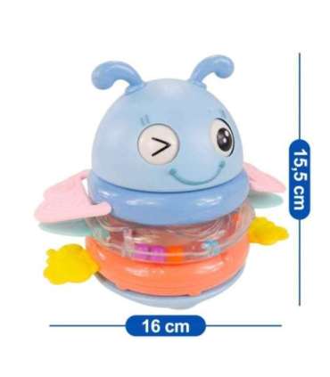 WOOPIE Baby Wańka Wstańka Zabawka Sensoryczna 2w1 Grzechotka Gryzak