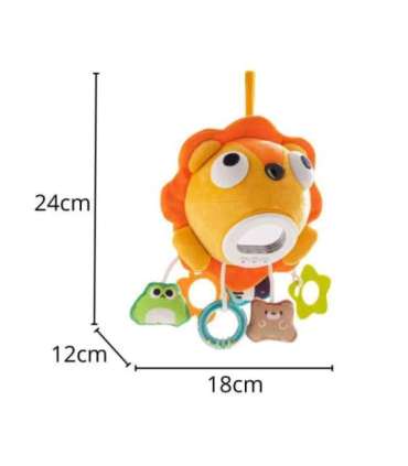 WOOPIE Baby Pluszowy Lew Maskotka Interaktywna Przytulanka Muzyczna z Zawieszkami i Gryzakami