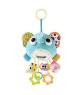 WOOPIE Baby Pluszowy Słonik Maskotka Interaktywna Przytulanka Muzyczna z Zawieszkami i Gryzakami