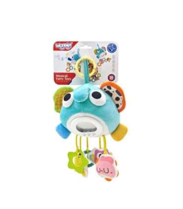 WOOPIE Baby Pluszowy Słonik Maskotka Interaktywna Przytulanka Muzyczna z Zawieszkami i Gryzakami