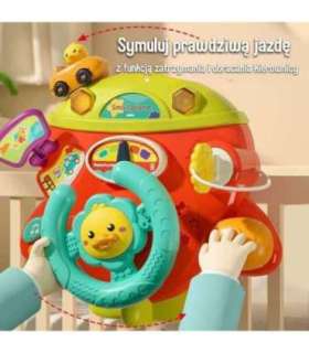 WOOPIE BABY Interaktywna Kierownica Samolot Pojazd na Łózeczko Wózek Efekty 18m+