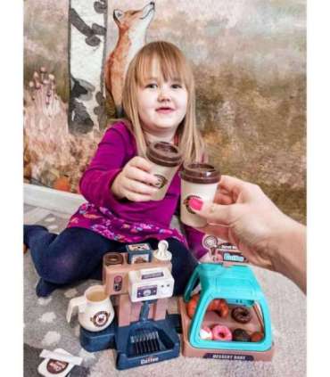 WOOPIE Zestaw Kawiarnia Ekspres do Kawy  + Witryna na Ciastka