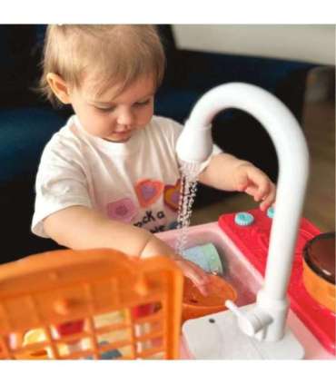 WOOPIE Zlewozmywak 2w1 Kuchnia dla Dzieci Różowa