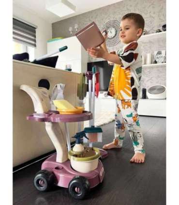 WOOPIE Zestaw do Sprzątania XXL Wózek 3w1 26 el.