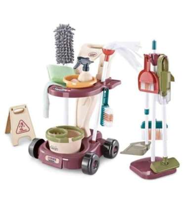 WOOPIE Zestaw do Sprzątania XXL Wózek 3w1 26 el.