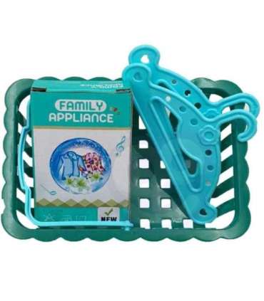 WOOPIE Zestaw do Prasowania 2w1 Deska Żelazko + Kosz na Pranie 6 el.