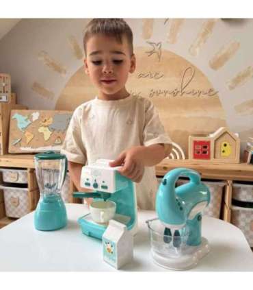 WOOPIE Zestaw AGD 3w1 Ekspres Mikser Blender Efekty Dźwiękowe Świetlne