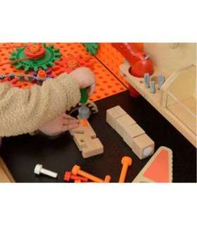 MASTERKIDZ Drewniany Warsztat XXL Montessori STEM z Narzędziami