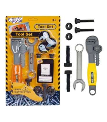 WOOPIE Zestaw Narzędzi Małego Majsterkowicza Klucz Nastawny Hakowy