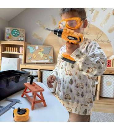 WOOPIE Zestaw Narzędzi Małego Majsterkowicza z Wkrętarką w Walizce 39el.